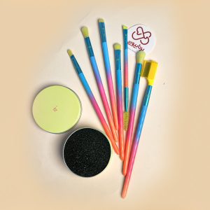ست براش چشم 8 تکه ریل تکنیکس مدل ELECTRIC LOVE