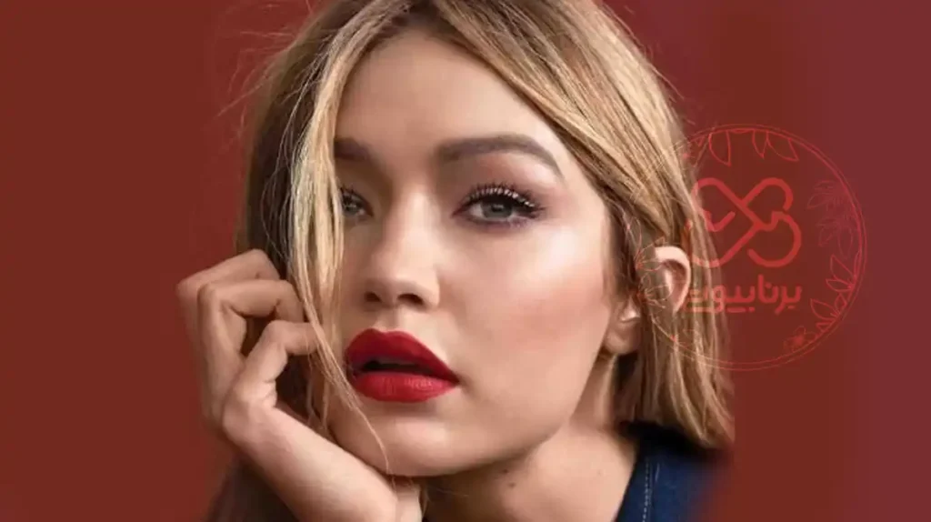 آرایش چشم با رژ قرمز