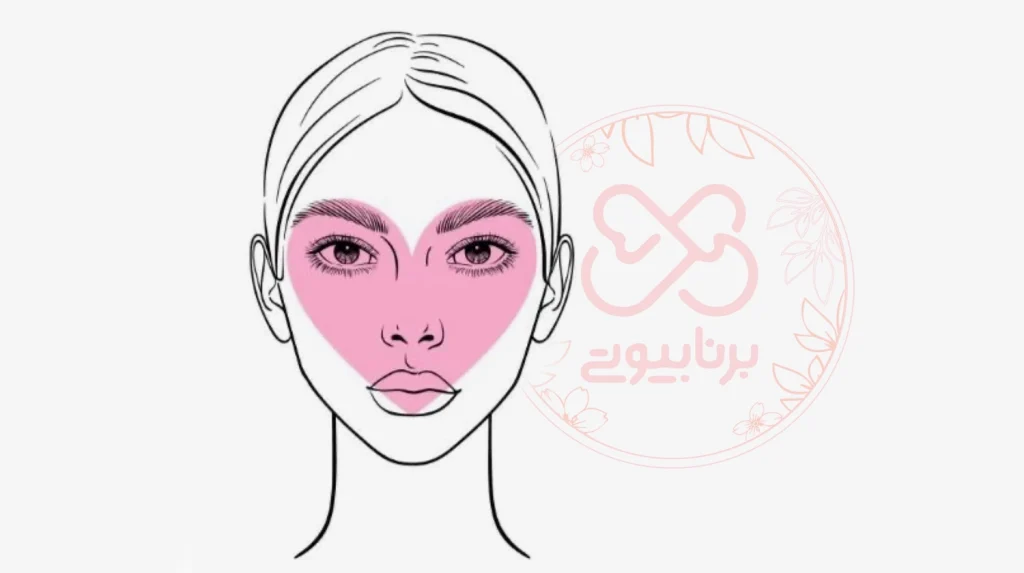 آرایش برای صورت قلبی