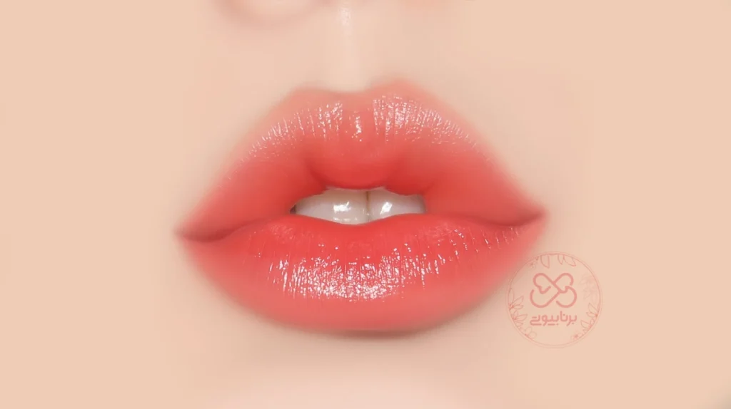 آموزش لب کره ای صورتی با تینت لب کره ای