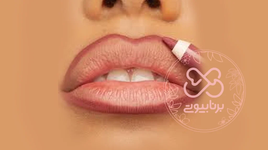 آرایش برجسته سازی لب