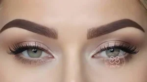 آرایش ابرو تاتو شده