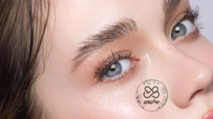 آرایش چشم قهوه ای با پوست سفید